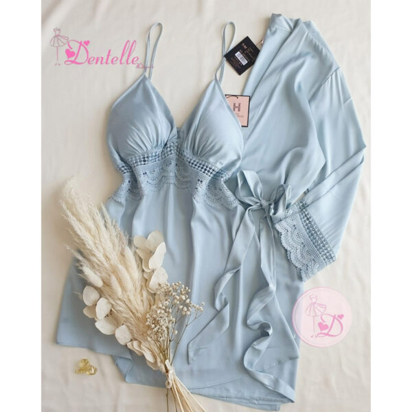 Déshabillé HW10013 Bleu ciel