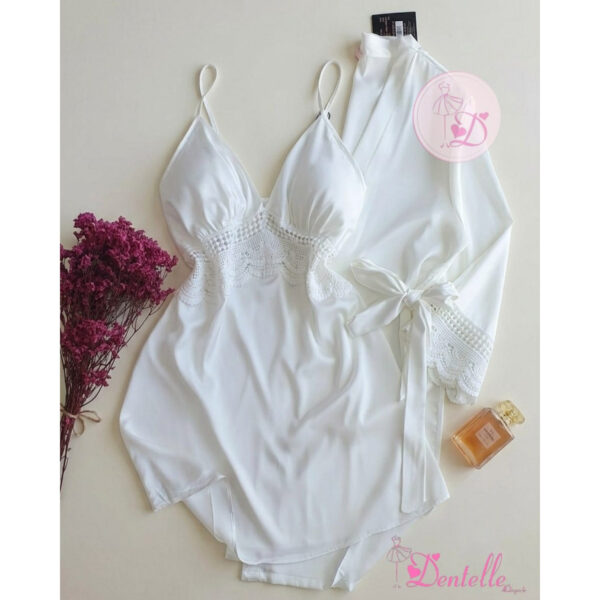 Déshabillé HW10013 Blanc