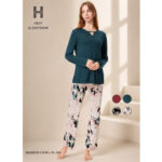 Pyjama MA26018-3 Vert – Image 2