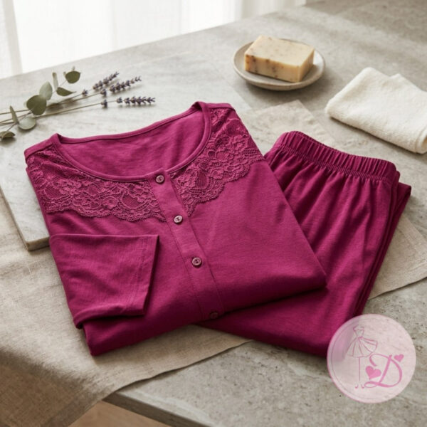 Pyjama MA26032 Bordeaux