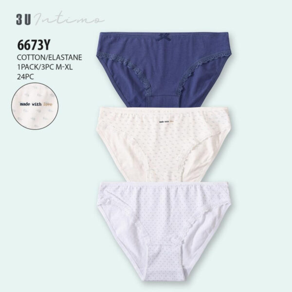 Culotte 6673Y pack 3pcs