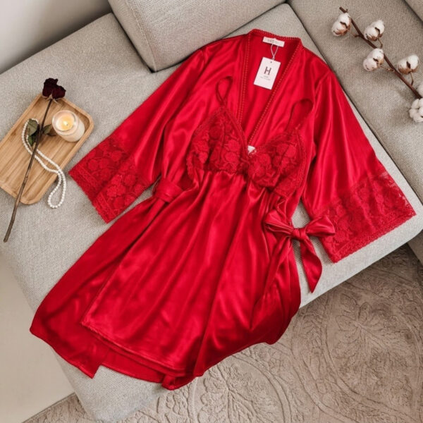 Déshabillé SM2833 Rouge