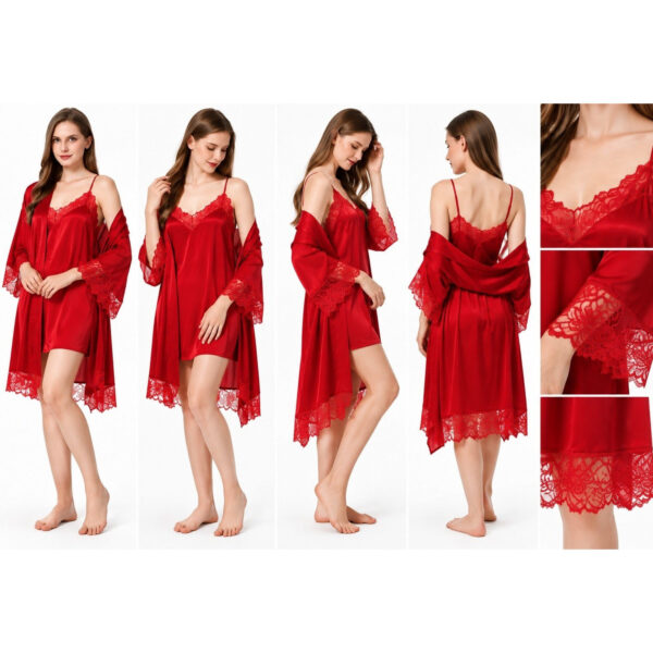 Déshabillé SM2827 Rouge